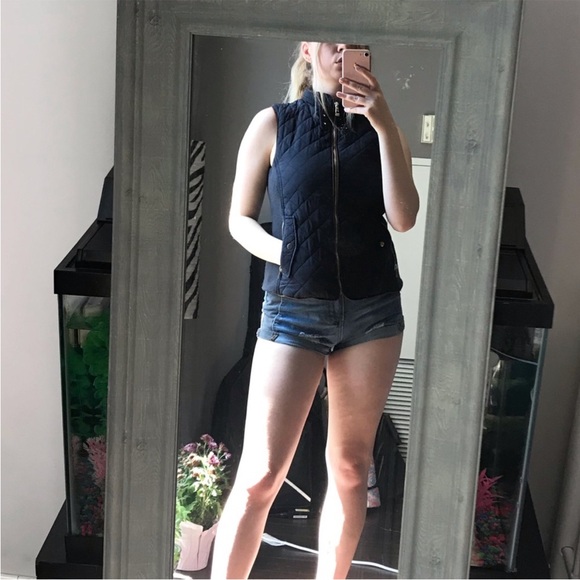 Zara Woman navy riding vest - Picture 5 of 6